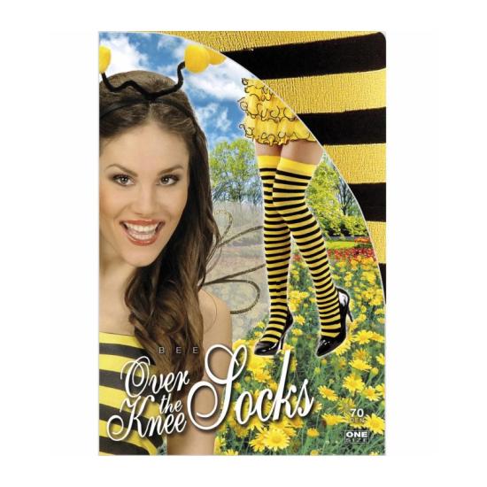 Meia alta Bee 70 para fantasias