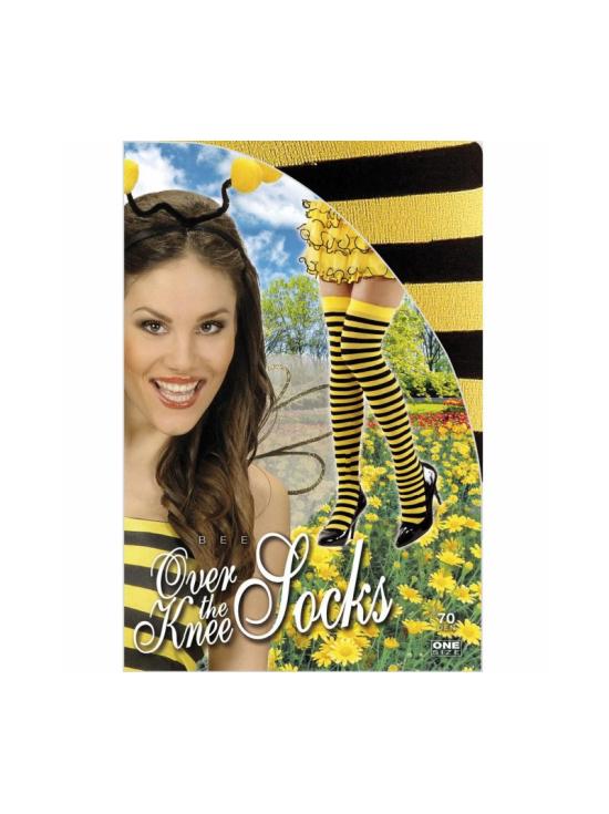 Meia alta Bee 70 para fantasias
