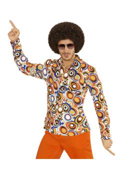 Camisa masculina Bolhas dos anos 70