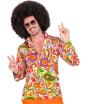 Camisa masculina retrô dos anos 70 – Flower Power Disco Carnival
