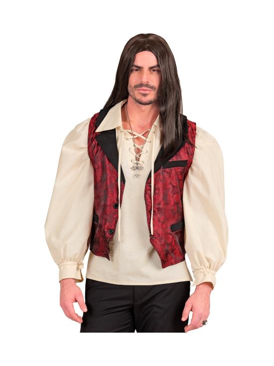 Camisa bege de uma figura histórica.