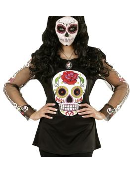 Camisa Catrina do Dia dos Mortos