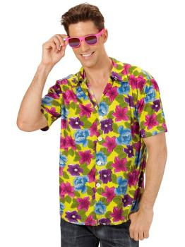 Camisa Havaiana Flores Amarelas