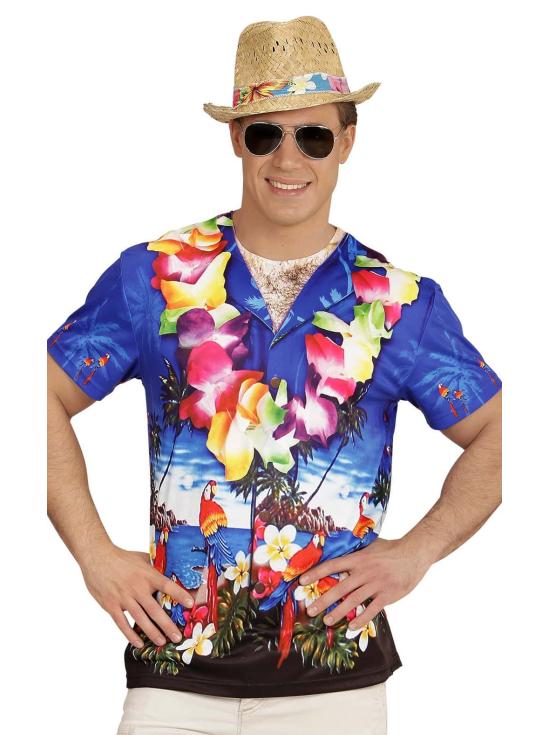 Camisa havaiana para turistas adultos