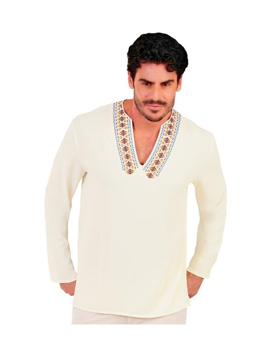 Camisa Hippie Masculina - Estilo Anos 60 e 70
