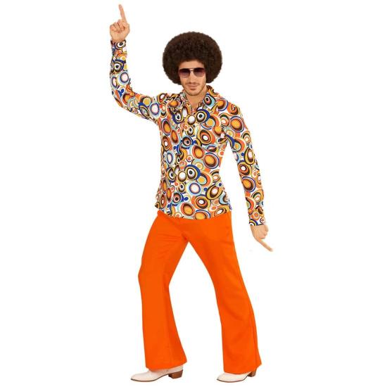 Camisa masculina Bolhas dos anos 70