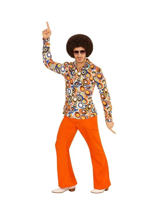 Camisa masculina Bolhas dos anos 70
