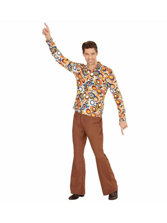 Camisa masculina Bolhas dos anos 70