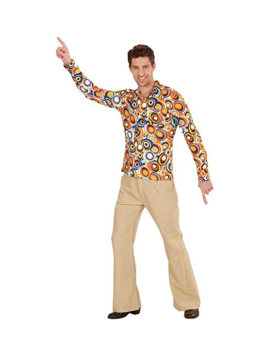 Camisa masculina Bolhas dos anos 70