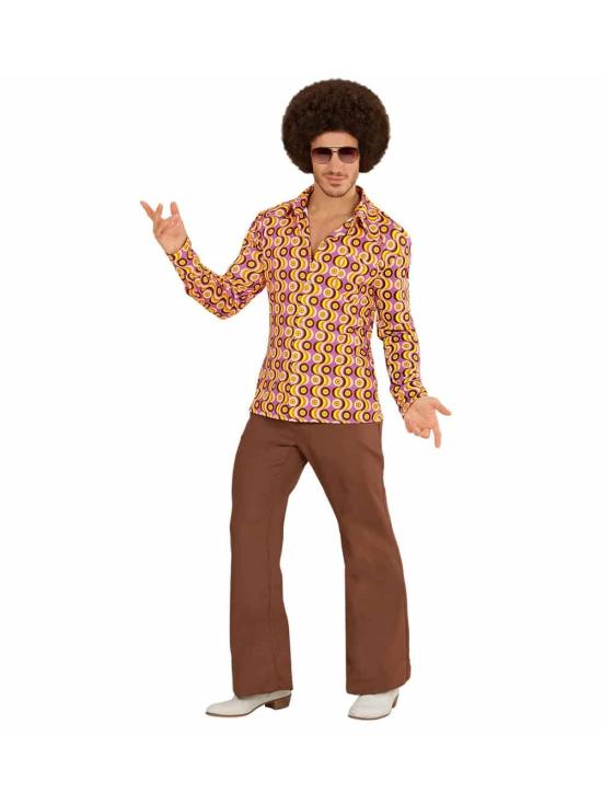 Camisa masculina do disco dos anos 70