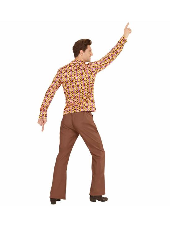 Camisa masculina do disco dos anos 70