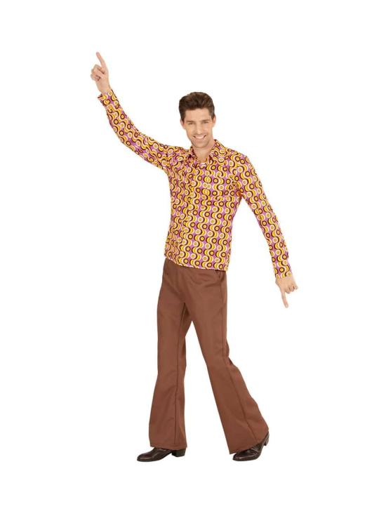 Camisa masculina do disco dos anos 70