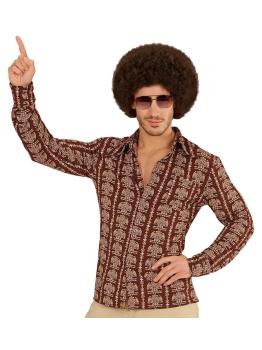 Camisa masculina da velha escola dos anos 70