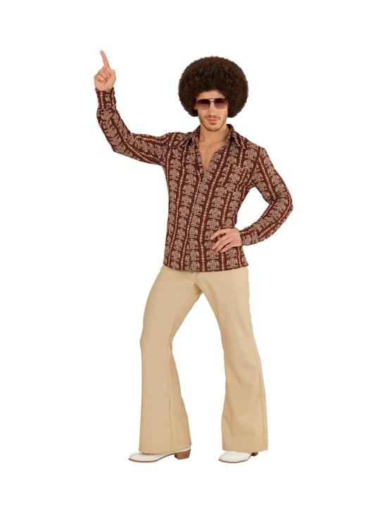 Camisa masculina da velha escola dos anos 70