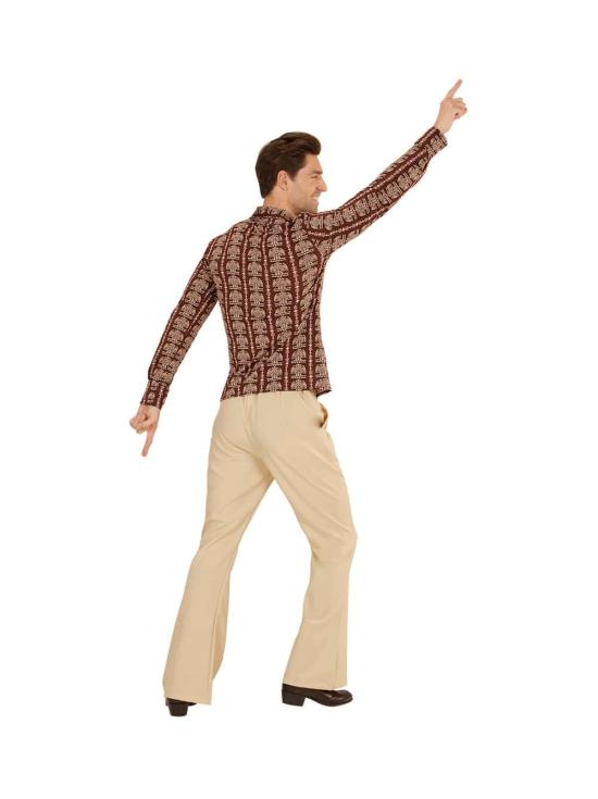 Camisa masculina da velha escola dos anos 70
