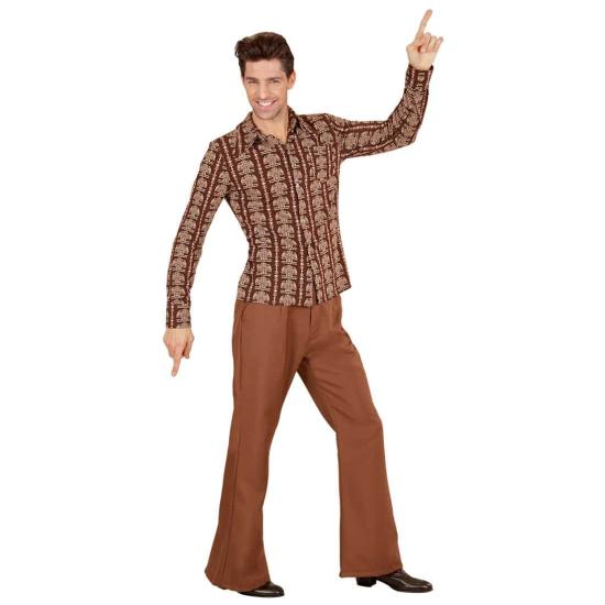 Camisa masculina da velha escola dos anos 70