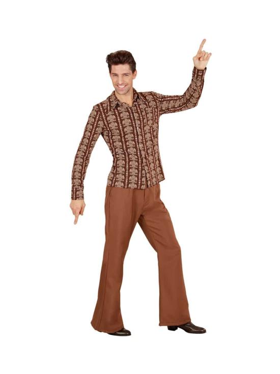 Camisa masculina da velha escola dos anos 70