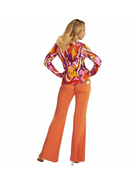 Camisa Feminina das Orquídeas dos Anos 70