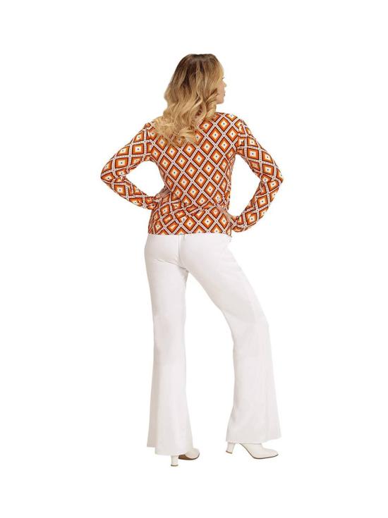 Camisa Feminina Anos 70 Losangos ^