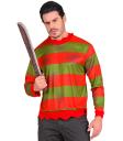 Camisa para adultos estilo Freddy Krueger para uma noite assustadora