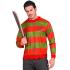 Camisa para adultos estilo Freddy Krueger para uma noite assustadora