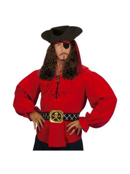Camisa Pirata/Renascentista Vermelha Masculina.