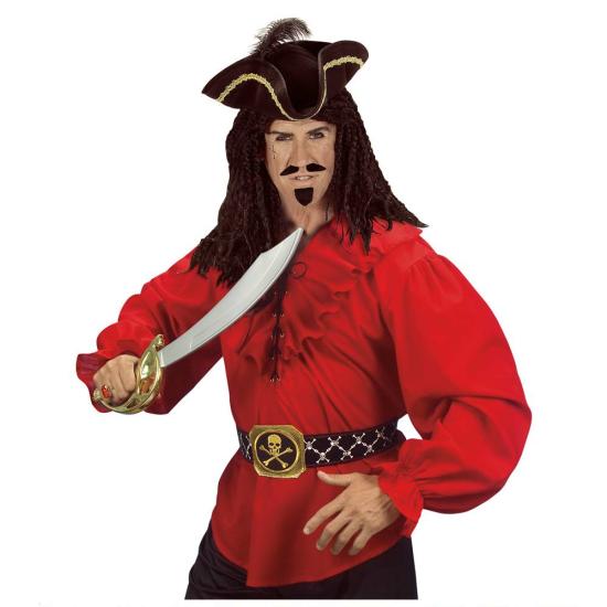 Camisa Pirata/Renascentista Vermelha Masculina.