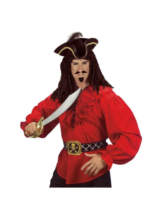 Camisa Pirata/Renascentista Vermelha Masculina.