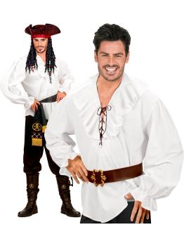 Camisa masculina pirata/renascentista branca