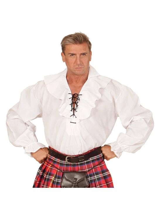 Camisa masculina pirata/renascentista branca