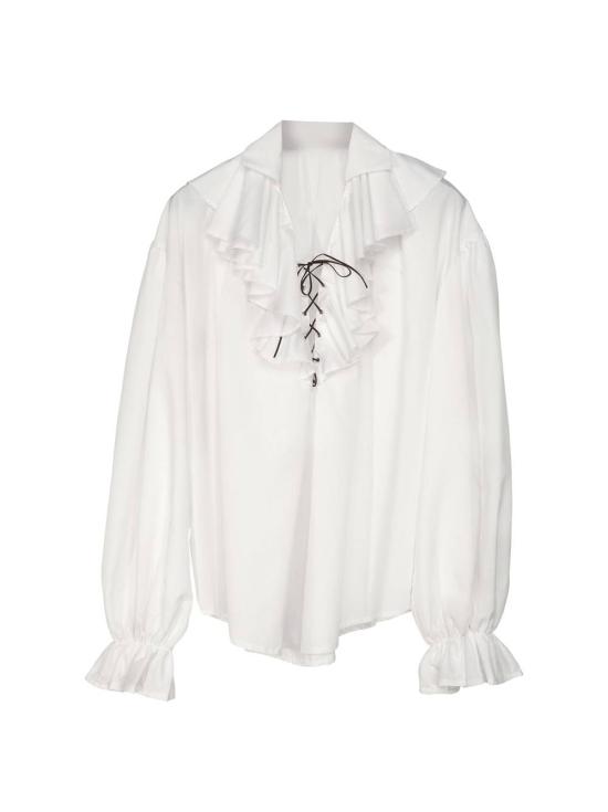 Camisa masculina pirata/renascentista branca