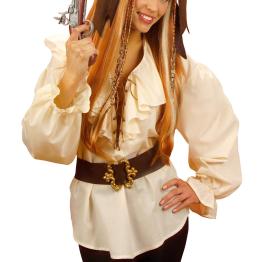 Camisa Feminina Bege Pirata/Renascentista