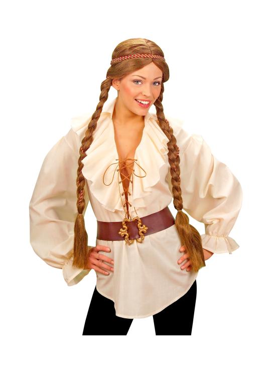 Camisa Feminina Bege Pirata/Renascentista