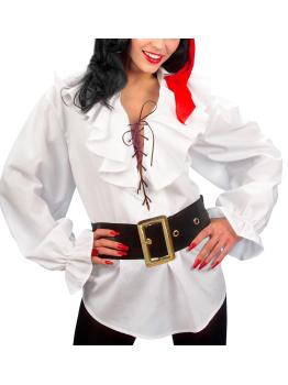 Camisa Feminina Branca Pirata/Renascença