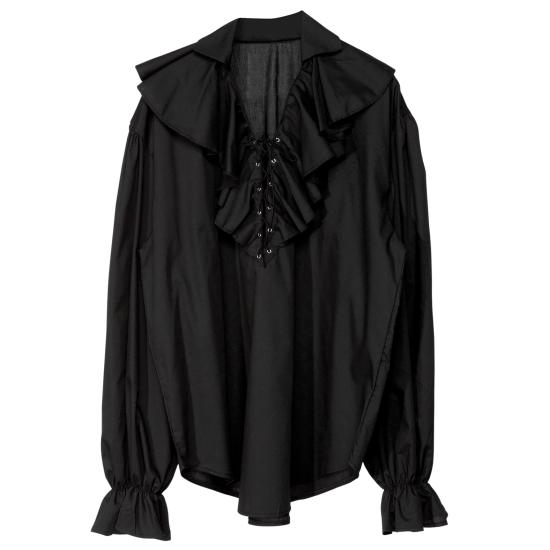 Camisa Feminina Preta Pirata/Renascentista