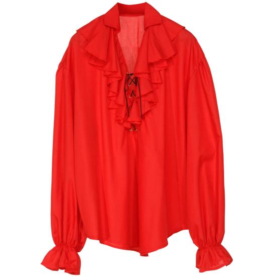 Camisa Feminina Vermelha Pirata/Renascença