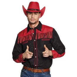 Camisa Cowboy Preta e Vermelha