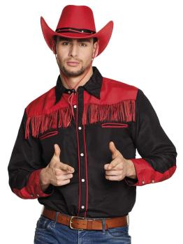 Camisa Cowboy Preta e Vermelha