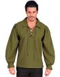 Camisa verde de uma figura histórica.