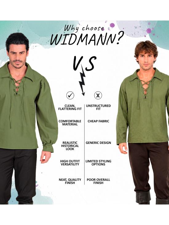 Camisa verde de uma figura histórica.