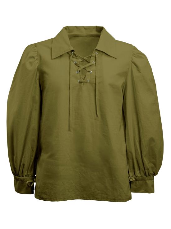 Camisa verde de uma figura histórica.