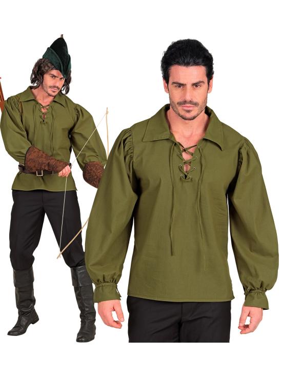 Camisa verde de uma figura histórica.