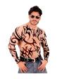 Camiseta com tatuagem tribal masculina - efeito realista
