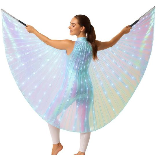 Capa de íris com hastes e luz LED – 140 cm