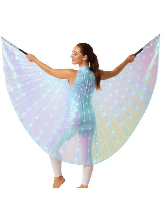 Capa de íris com hastes e luz LED – 140 cm