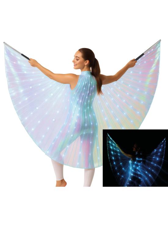Capa de íris com hastes e luz LED – 140 cm