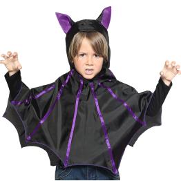 Capa de morcego para crianças dos 3 aos 5 anos