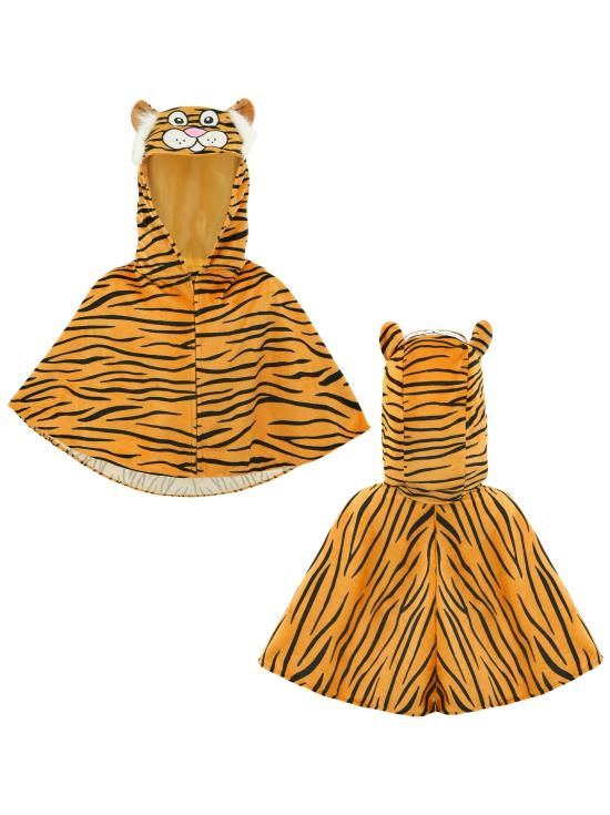 Poncho capa de tigre para bebê (tamanho 98, 1-2 anos)
