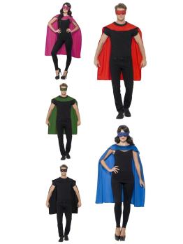 Capa de super-herói com máscara unissex