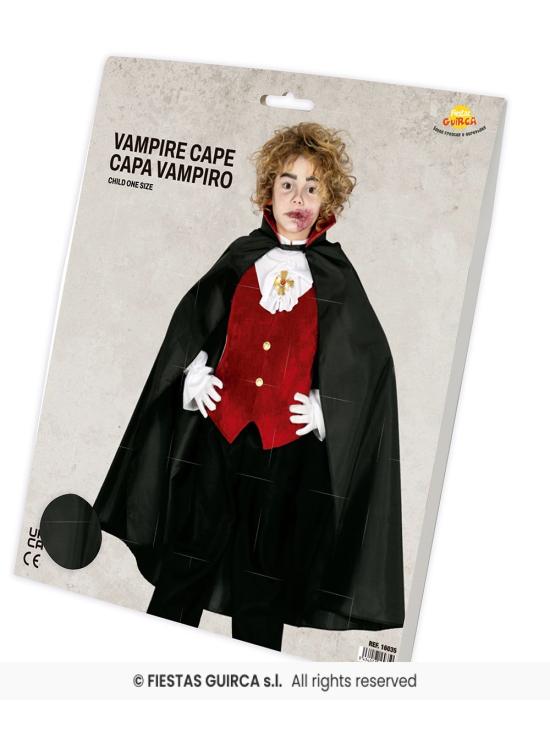 Capa infantil de vampiro ou mágico, 90 cm